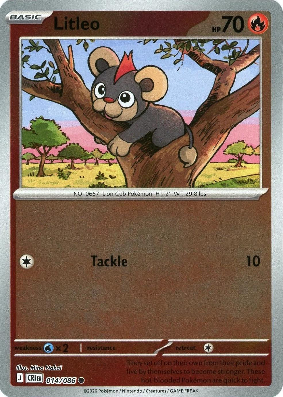 Chaos Rising Litleo #014/86 reverse holo